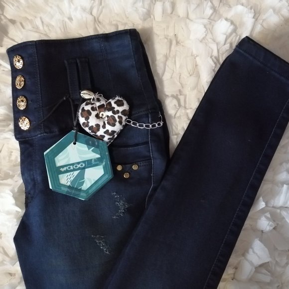 Jeans Levanta cola colombiano, high waisted jeans Skinny 2-10, gift for her - Picture 4 of 6